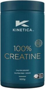 Kinetica Premium Creapure Creatine Monohydrate Powder 500g 147 Servings